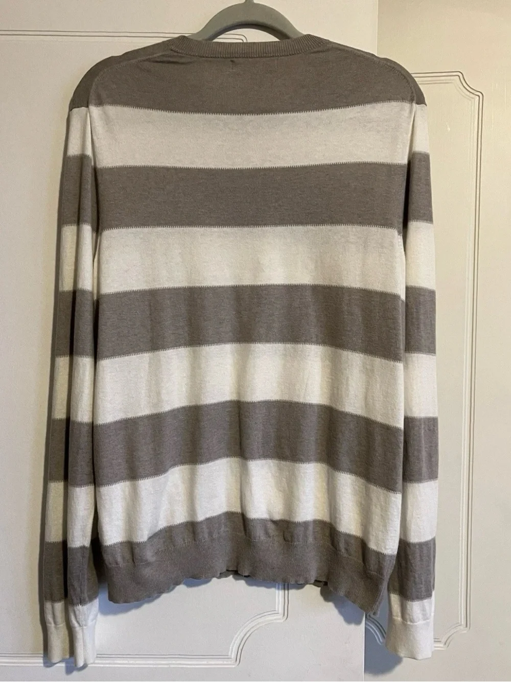 Banana Republic Men’s M Cotton Cashmere Sweater Neutral Unisex Beachy EUC